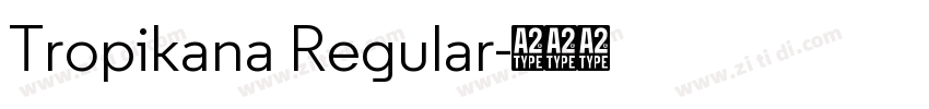Tropikana Regular字体转换